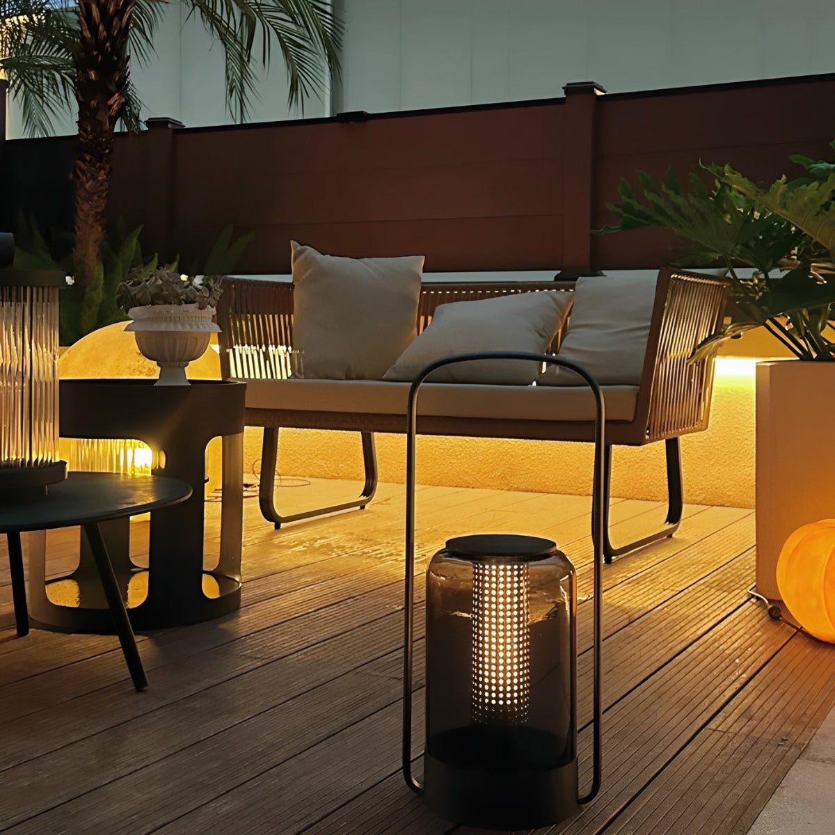 Solar LED Cilinder Buitenlamp – Tafel- en Vloerverlichting, Waterdicht