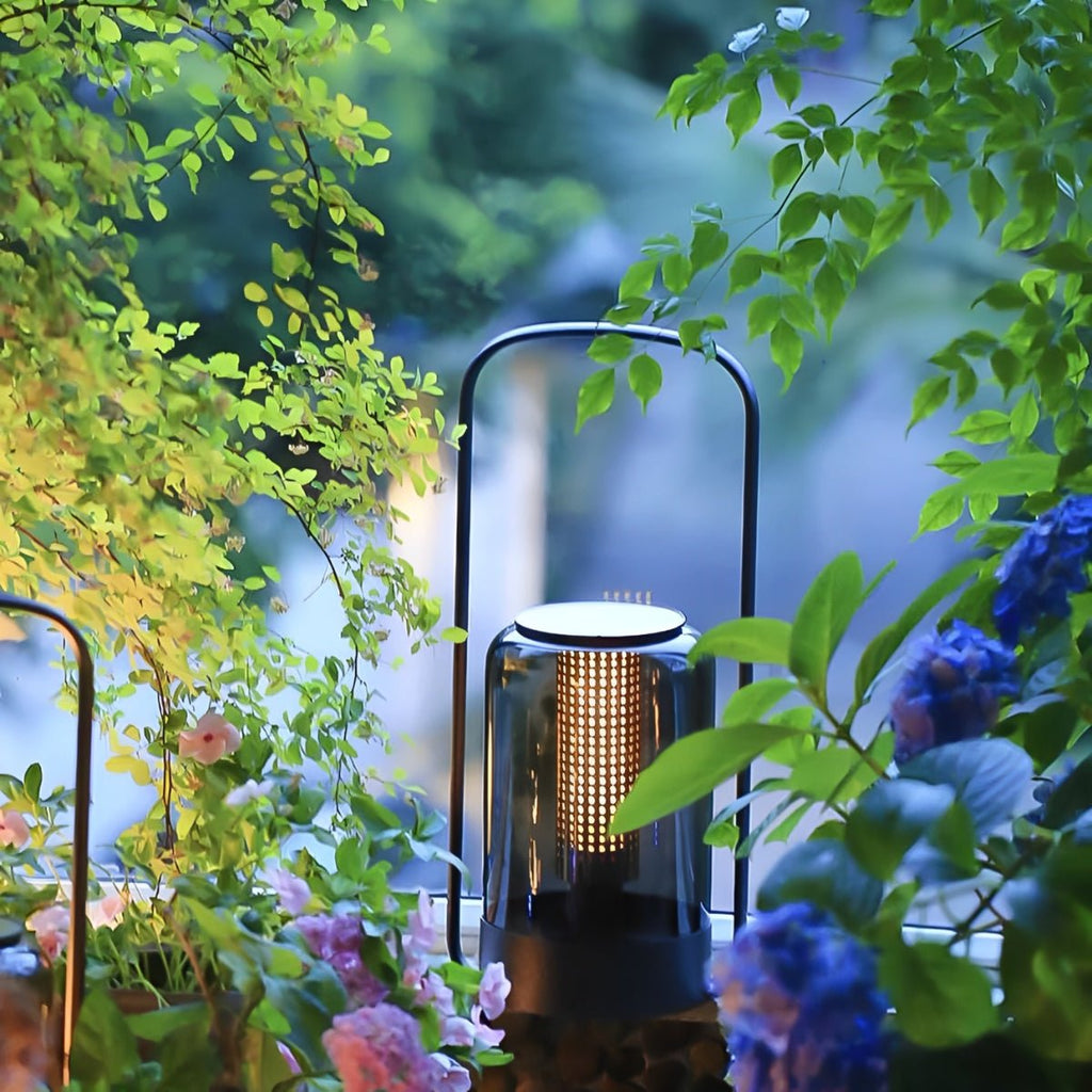 Solar LED Cilinder Buitenlamp – Tafel- en Vloerverlichting, Waterdicht