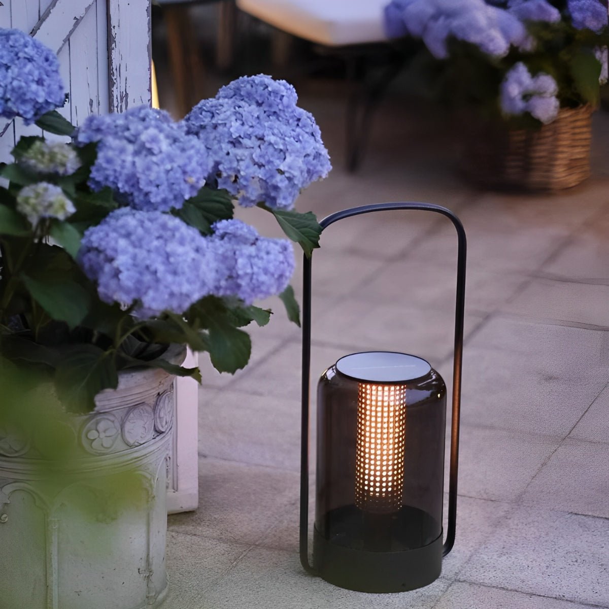 Solar LED Cilinder Buitenlamp – Tafel- en Vloerverlichting, Waterdicht