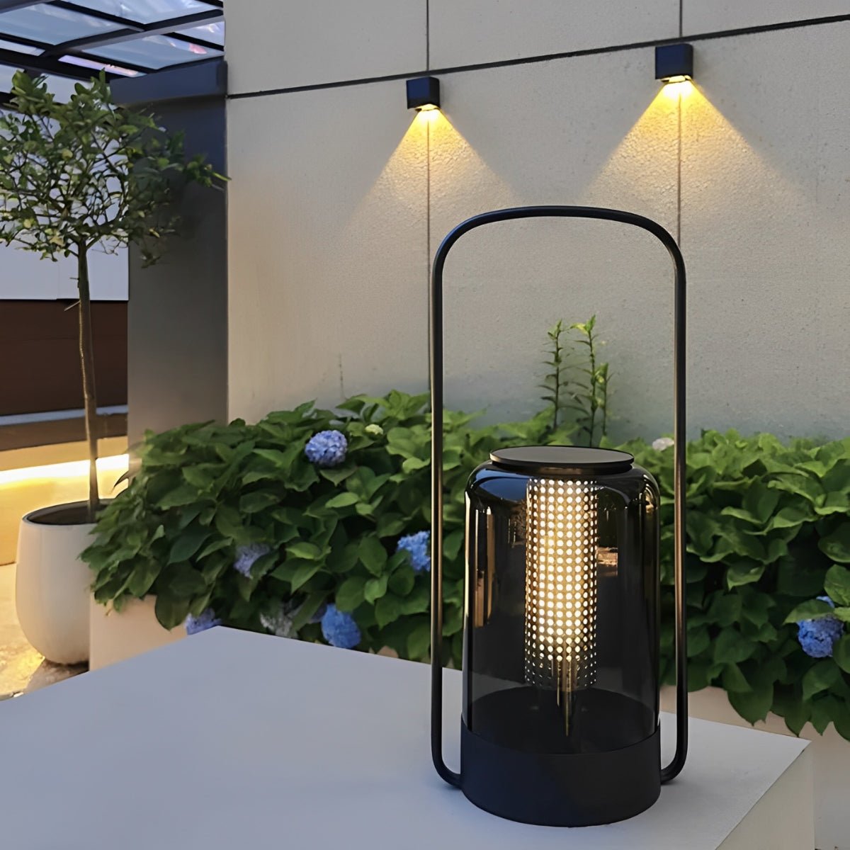 Solar LED Cilinder Buitenlamp – Tafel- en Vloerverlichting, Waterdicht