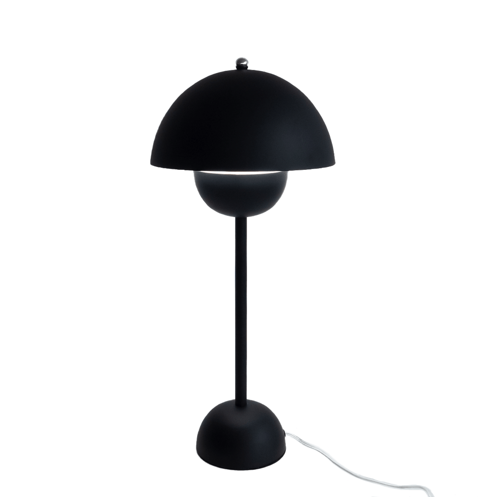 matte black table lamp