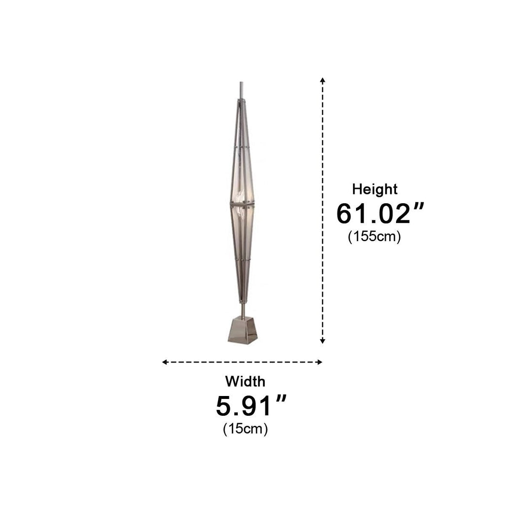 Optie 1: [MERK] LED Vloerlamp Diamant, Dimbaar, Modern Minimalistisch