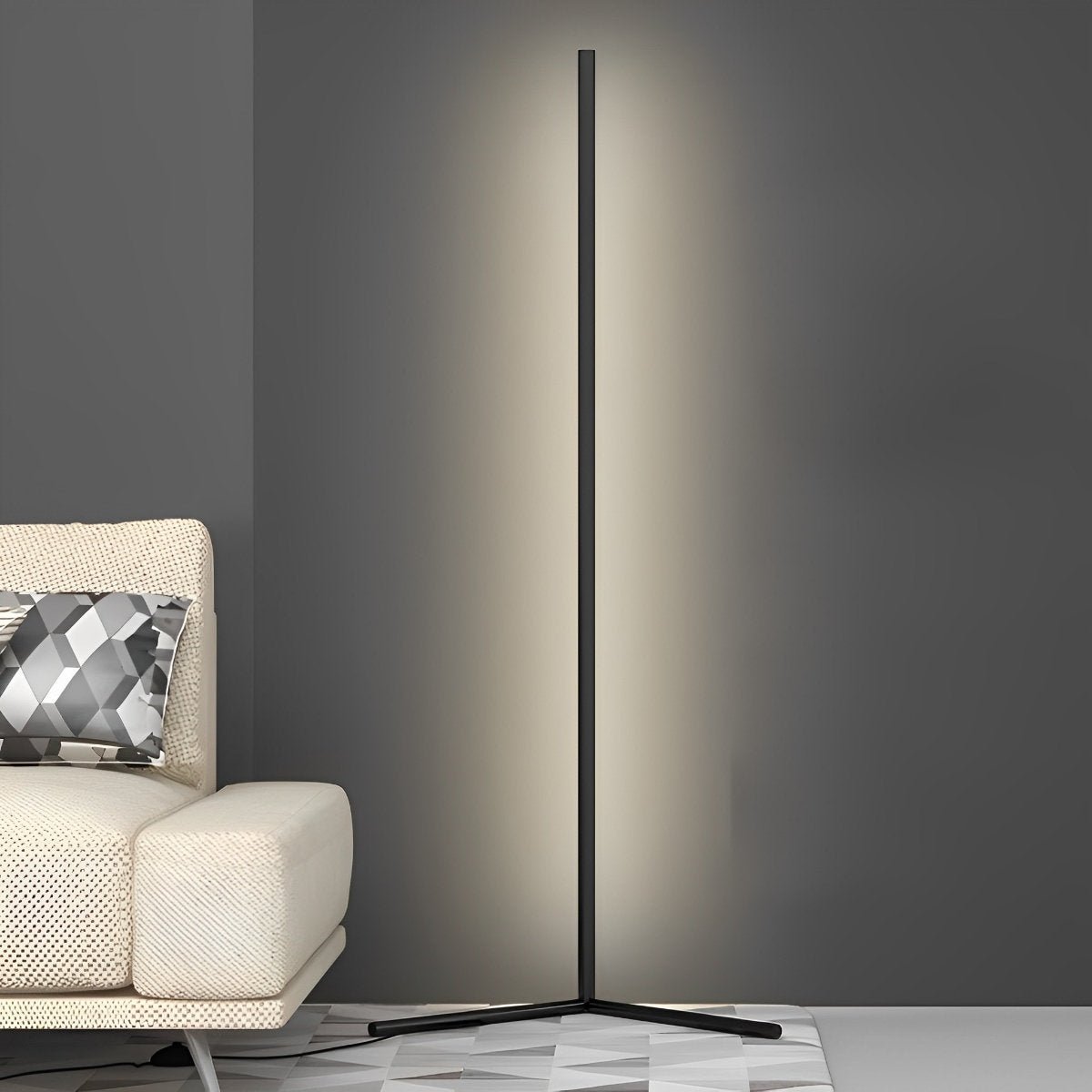 Smart LED Hoeklamp – Modern Minimalistisch, Sfeerverlichting
