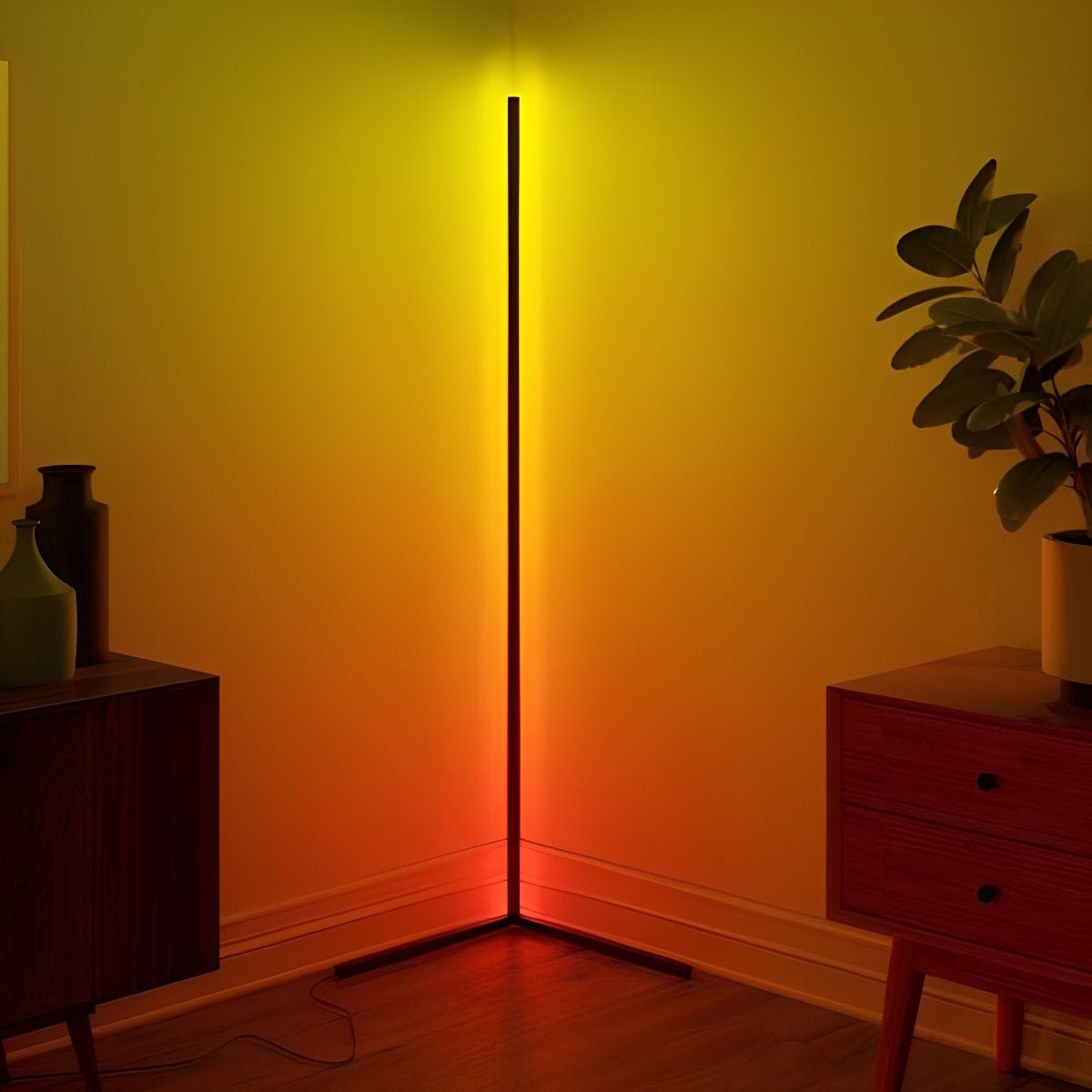 Smart LED Hoeklamp – Modern Minimalistisch, Sfeerverlichting