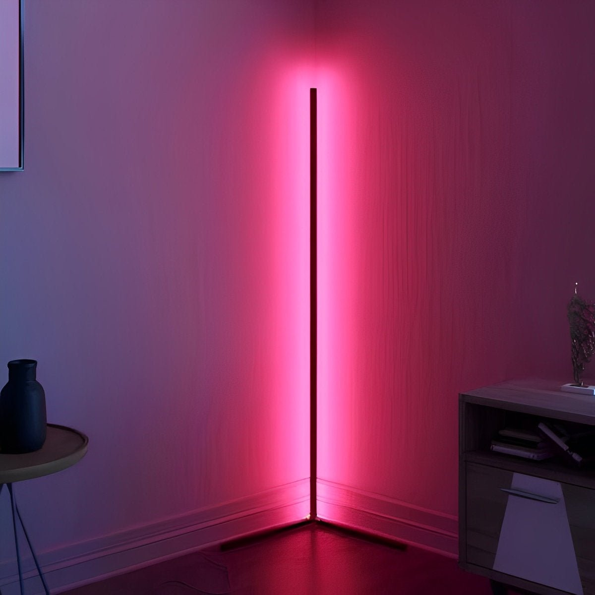 Smart LED Hoeklamp – Modern Minimalistisch, Sfeerverlichting