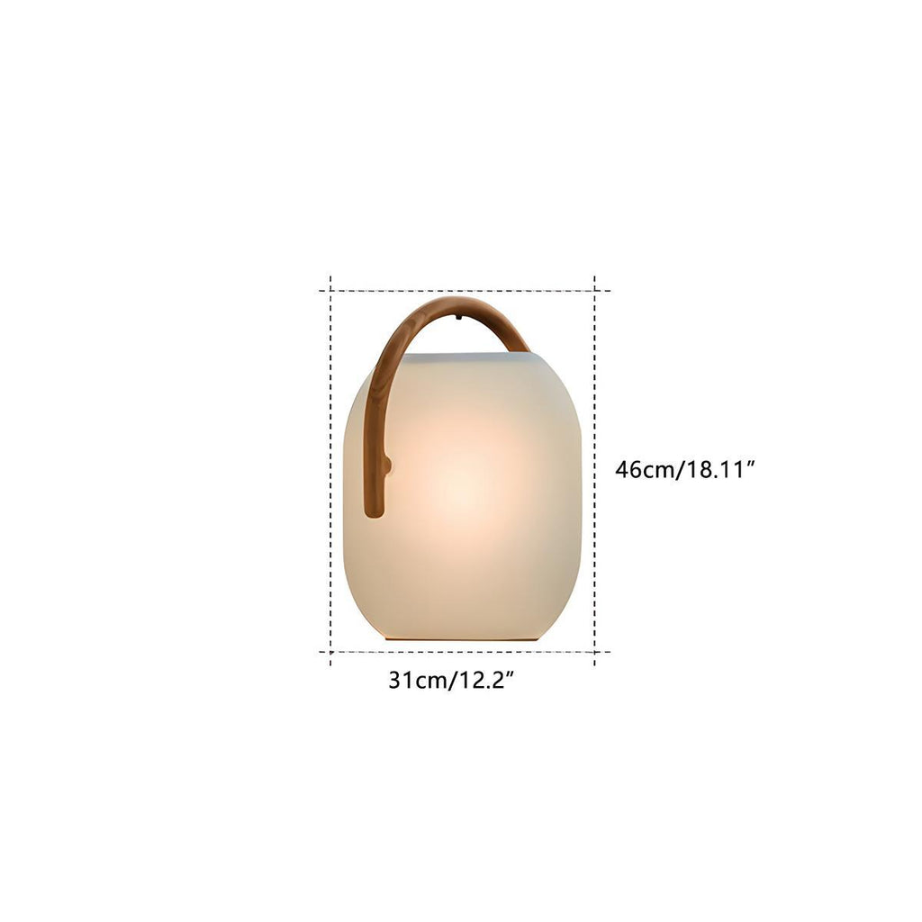 Waterproof Solar Oval Outdoor Tabletop Lamp Lanterns