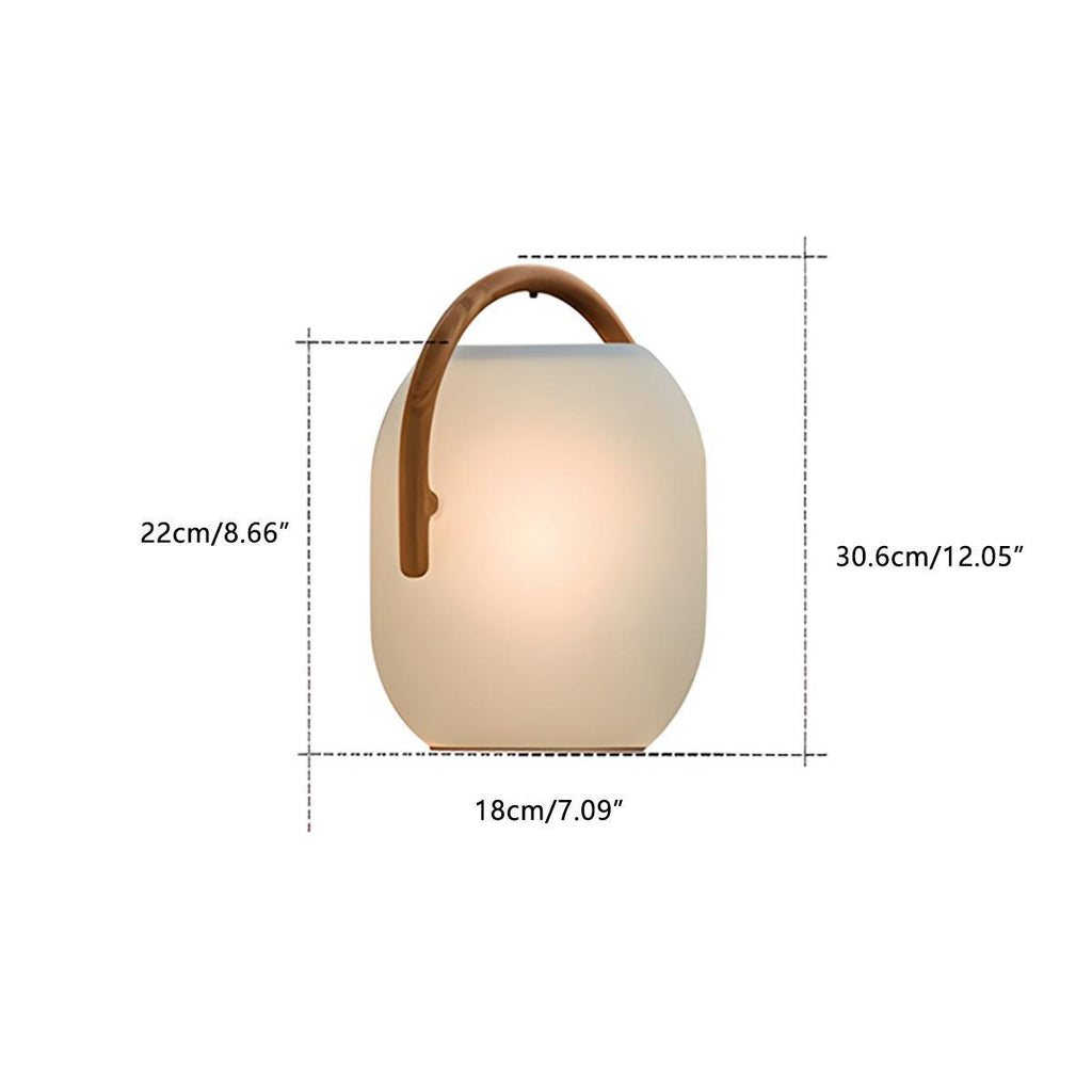 Waterproof Solar Oval Outdoor Tabletop Lamp Lanterns